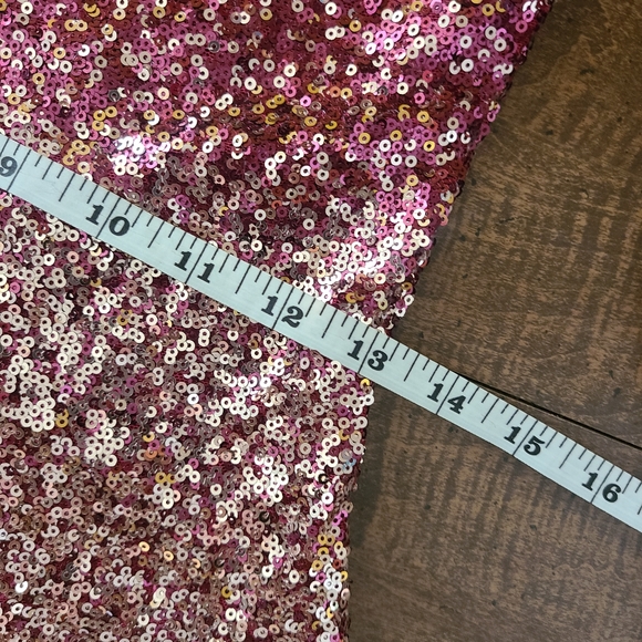 Red and Gold Sequin Dress - Picture 4 of 5